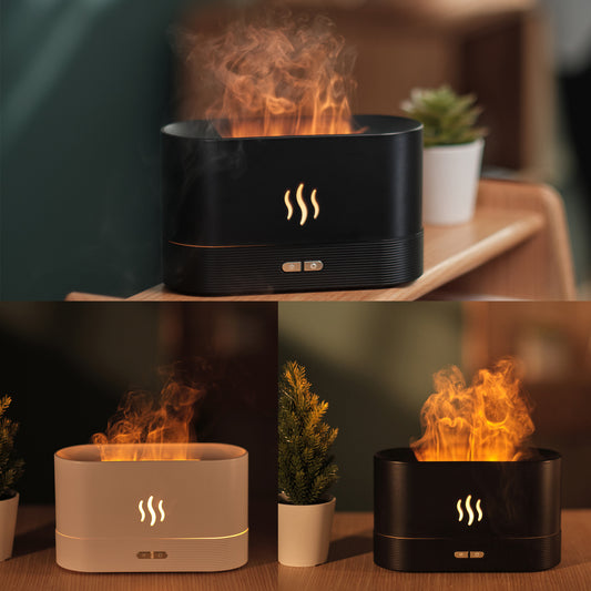 Air Humidifier with Flame Light